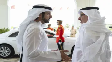 محمد بن زايد وحمد بن عيسى يناقشان في البحرين تطورات المنطقة والعدوان الإيراني الإرهابي.